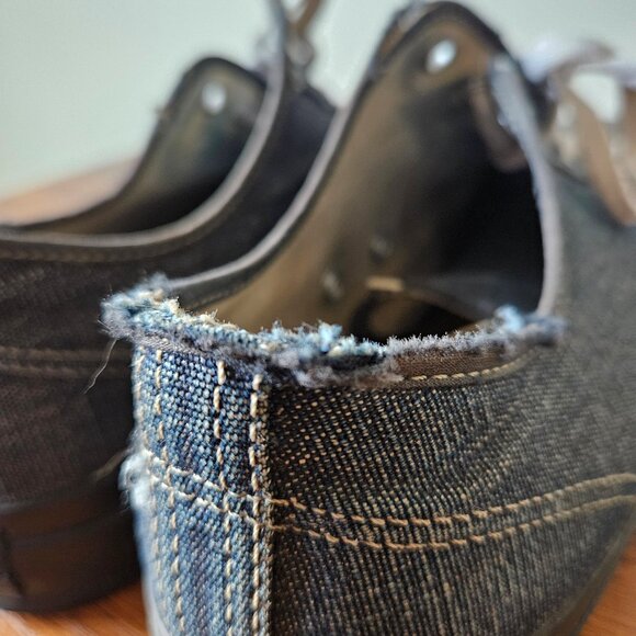 John Lofgren Champion Denim Sneakers Size 8 - Picture 7 of 9